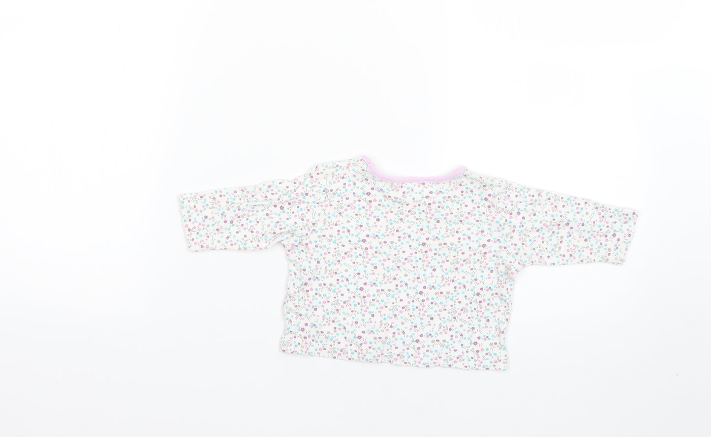 George Baby Multicoloured Floral  Basic T-Shirt Size 0-3 Months