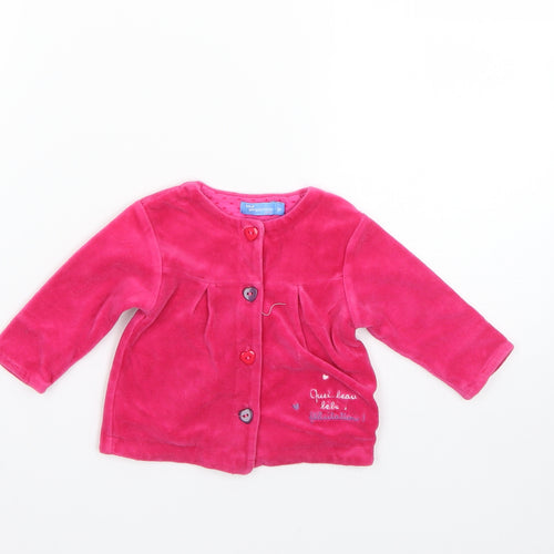 tout simplement Baby Pink   Basic Coat Coat Size 0-3 Months