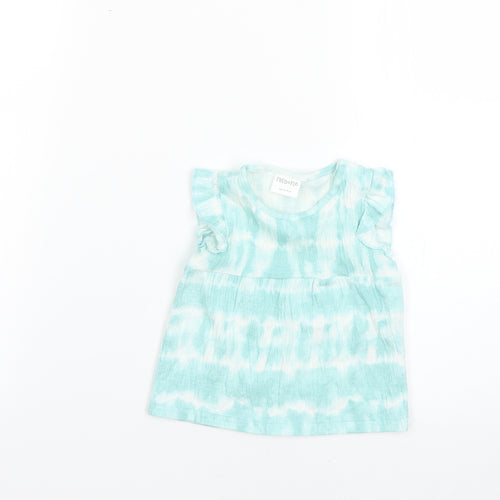 F&F Baby Multicoloured Geometric  Basic T-Shirt Size 0-3 Months