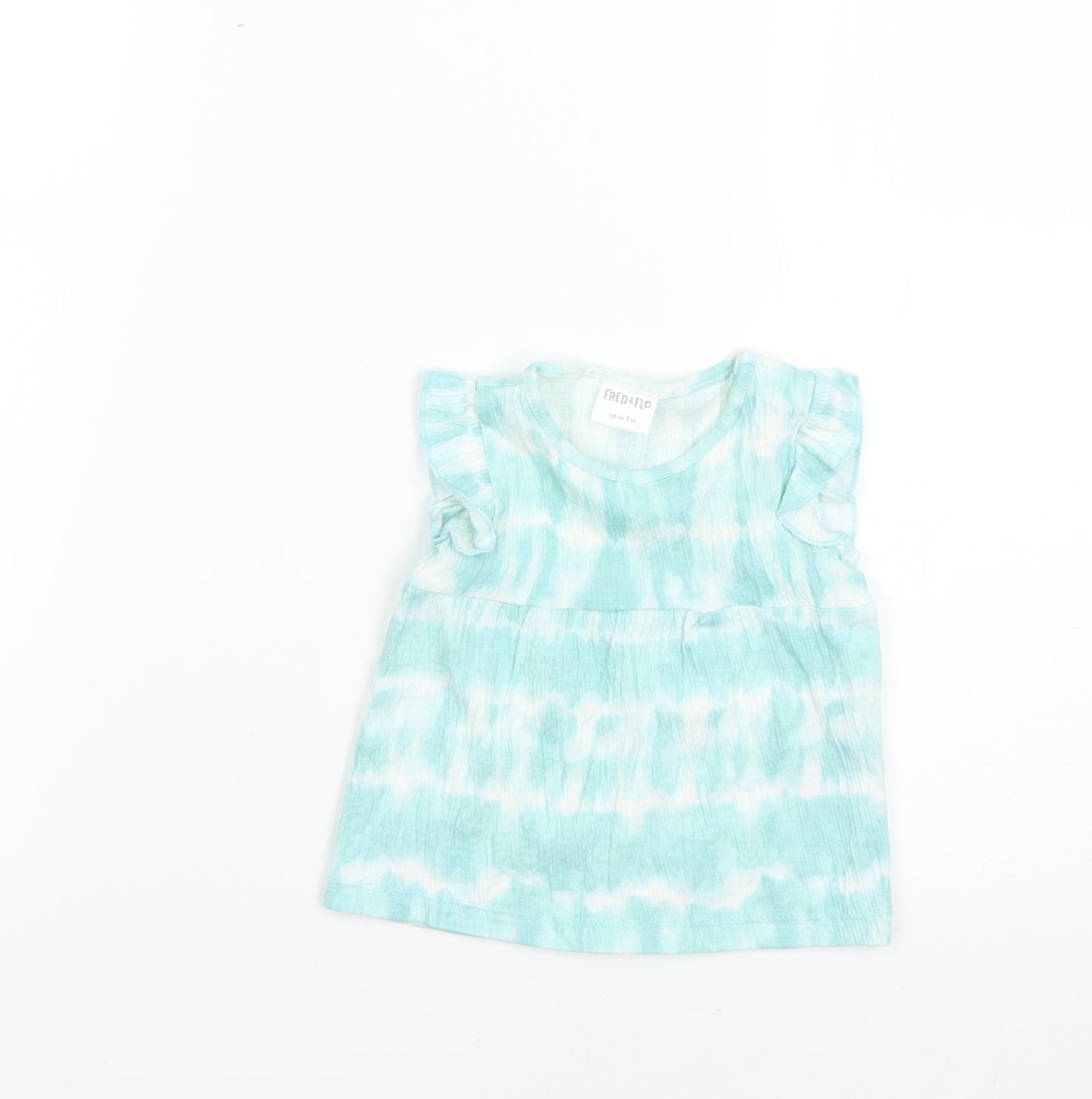 F&F Baby Multicoloured Geometric  Basic T-Shirt Size 0-3 Months