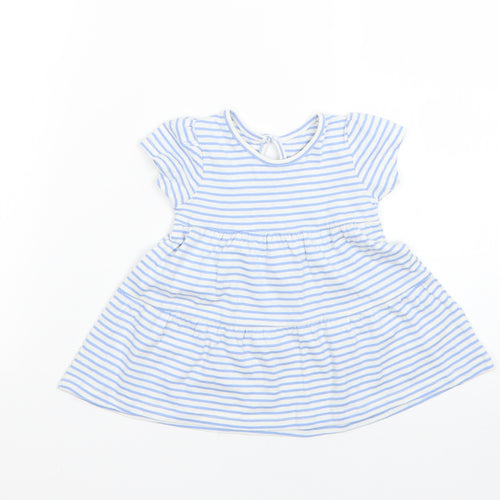 Primark Baby Blue Striped  Fit & Flare  Size 3-6 Months