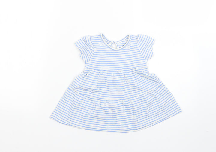 Primark Baby Blue Striped Fit & Flare Size 3-6 Months