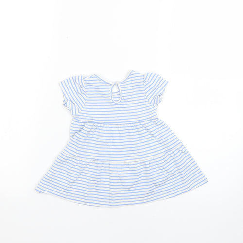 Primark Baby Blue Striped  Fit & Flare  Size 3-6 Months