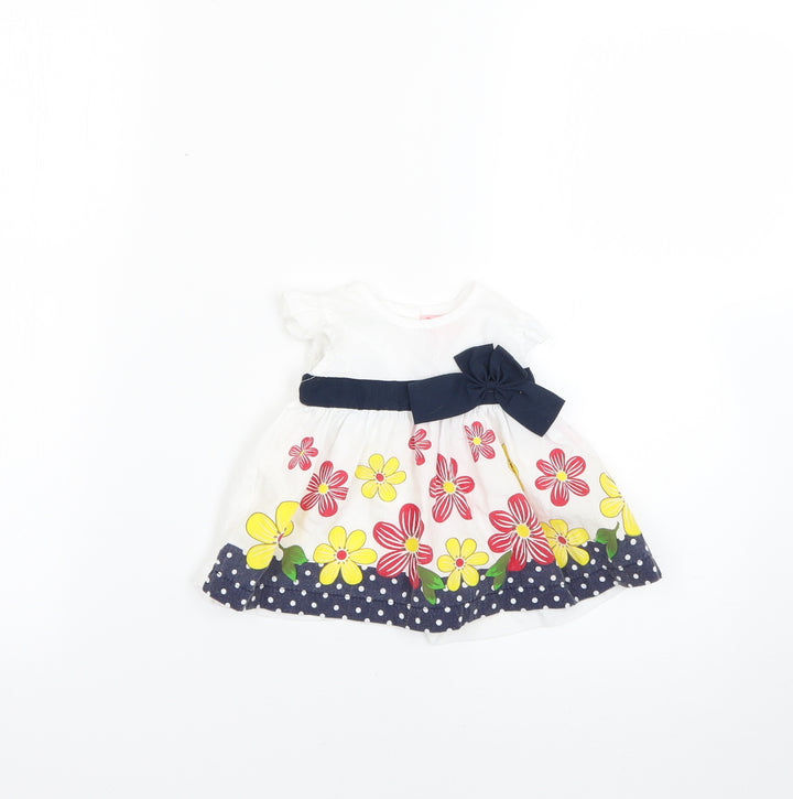 Baby C Baby Multicoloured Geometric Fit & Flare Size 0-3 Months