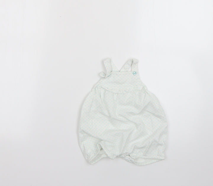 TU Baby Multicoloured Floral Dungaree Outfit/Set Size 0-3 Months