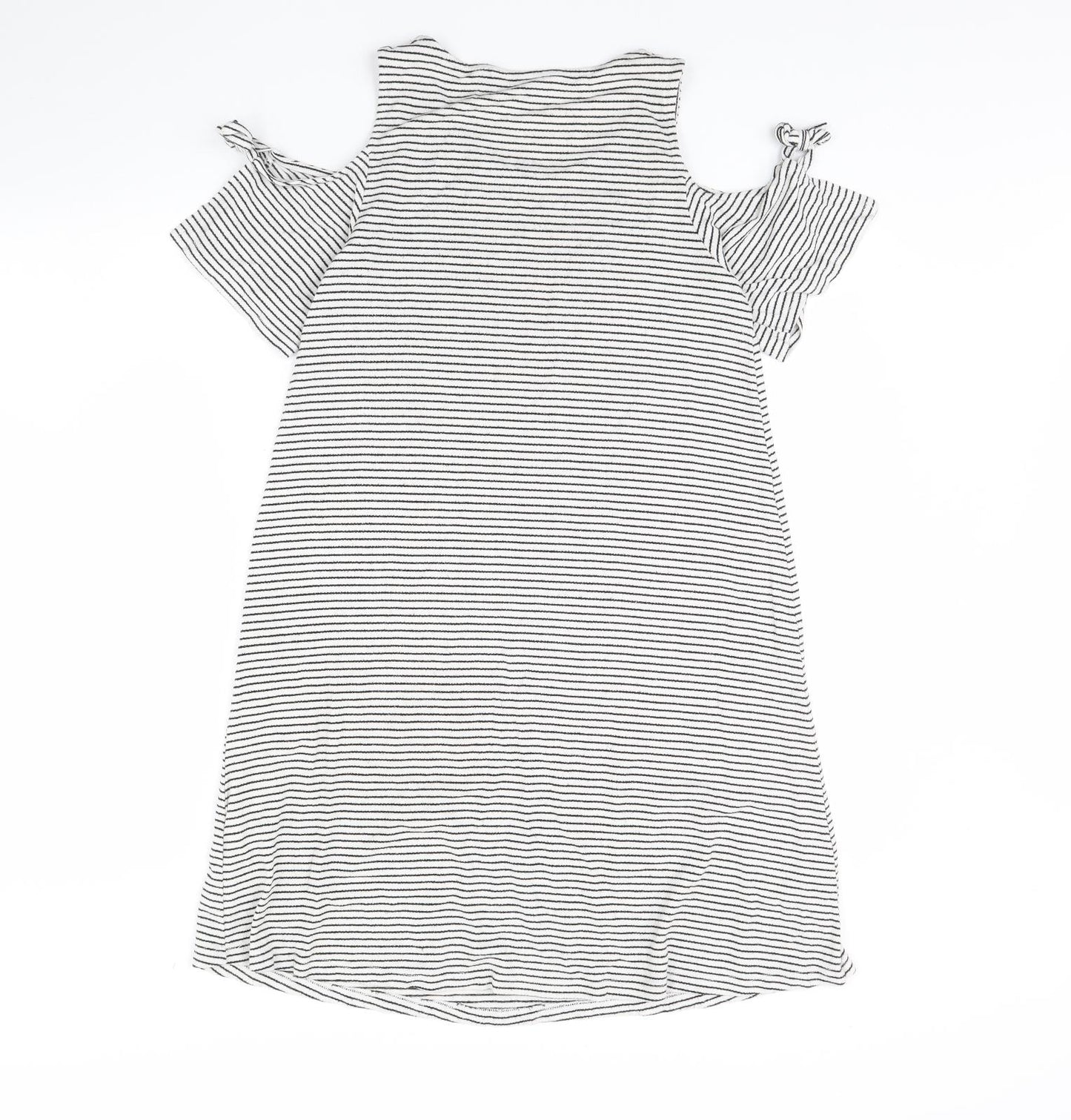 F&F Womens White Striped  Mini  Size 10