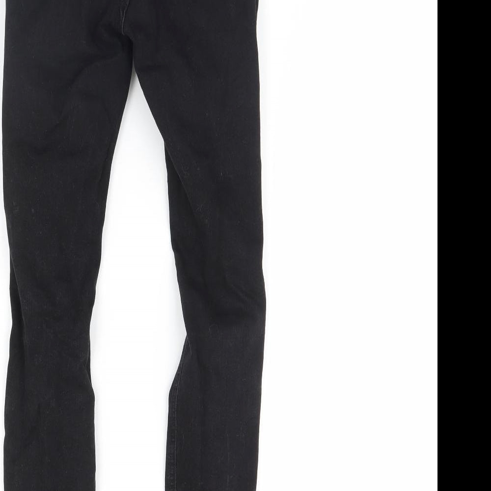 Denim & Co. Womens Black  Denim Skinny Jeans Size 6 L28 in