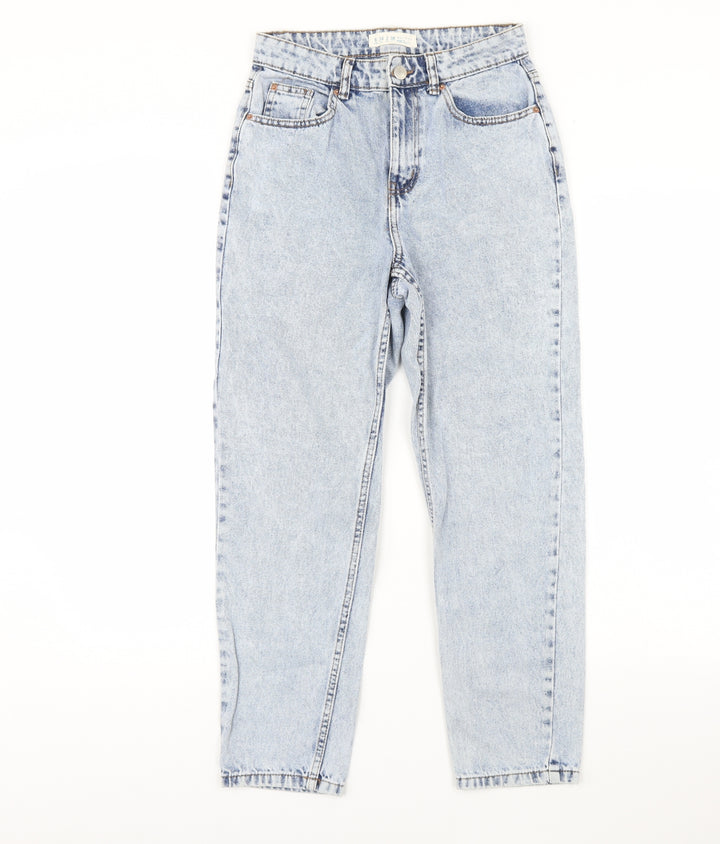 Denim & Co. Womens Blue Denim Straight Jeans Size 6 L28 in