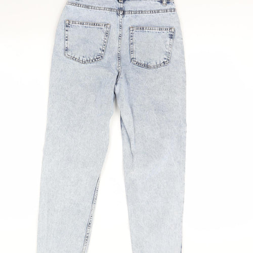 Denim & Co. Womens Blue  Denim Straight Jeans Size 6 L28 in