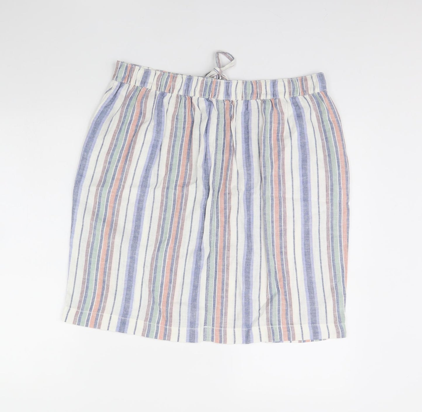 Papaya Womens Blue Striped  Mini Skirt Size 16