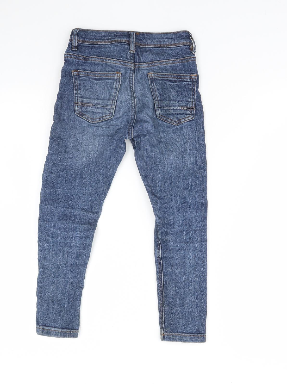 George Boys Blue  Denim Skinny Jeans Size 6 Years