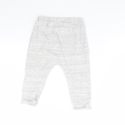 mamas & papas Girls Grey   Jogger Trousers Size 18 Months