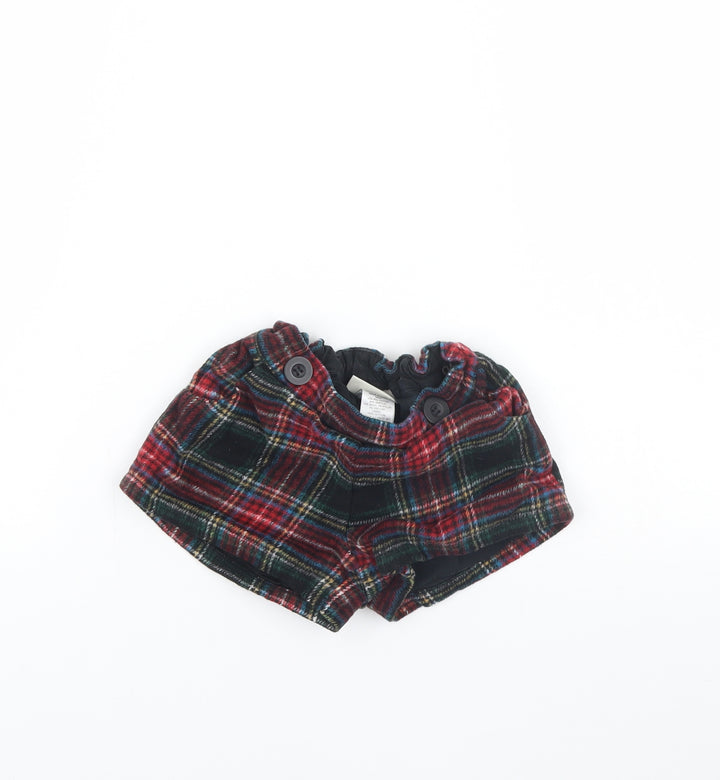 NEXT Girls Red Check  Culotte Shorts Size 2 Years