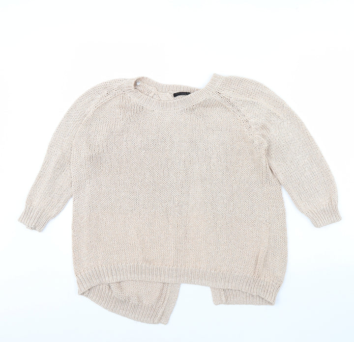 New Look Womens Beige Pullover Jumper Size 14