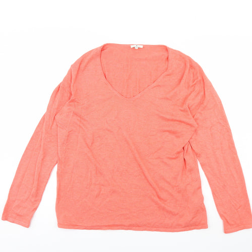 TOM TAILOR Mens Orange   Pullover Jumper Size 2XL