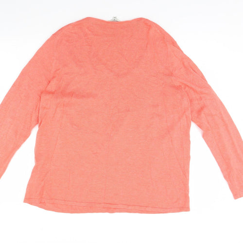 TOM TAILOR Mens Orange   Pullover Jumper Size 2XL
