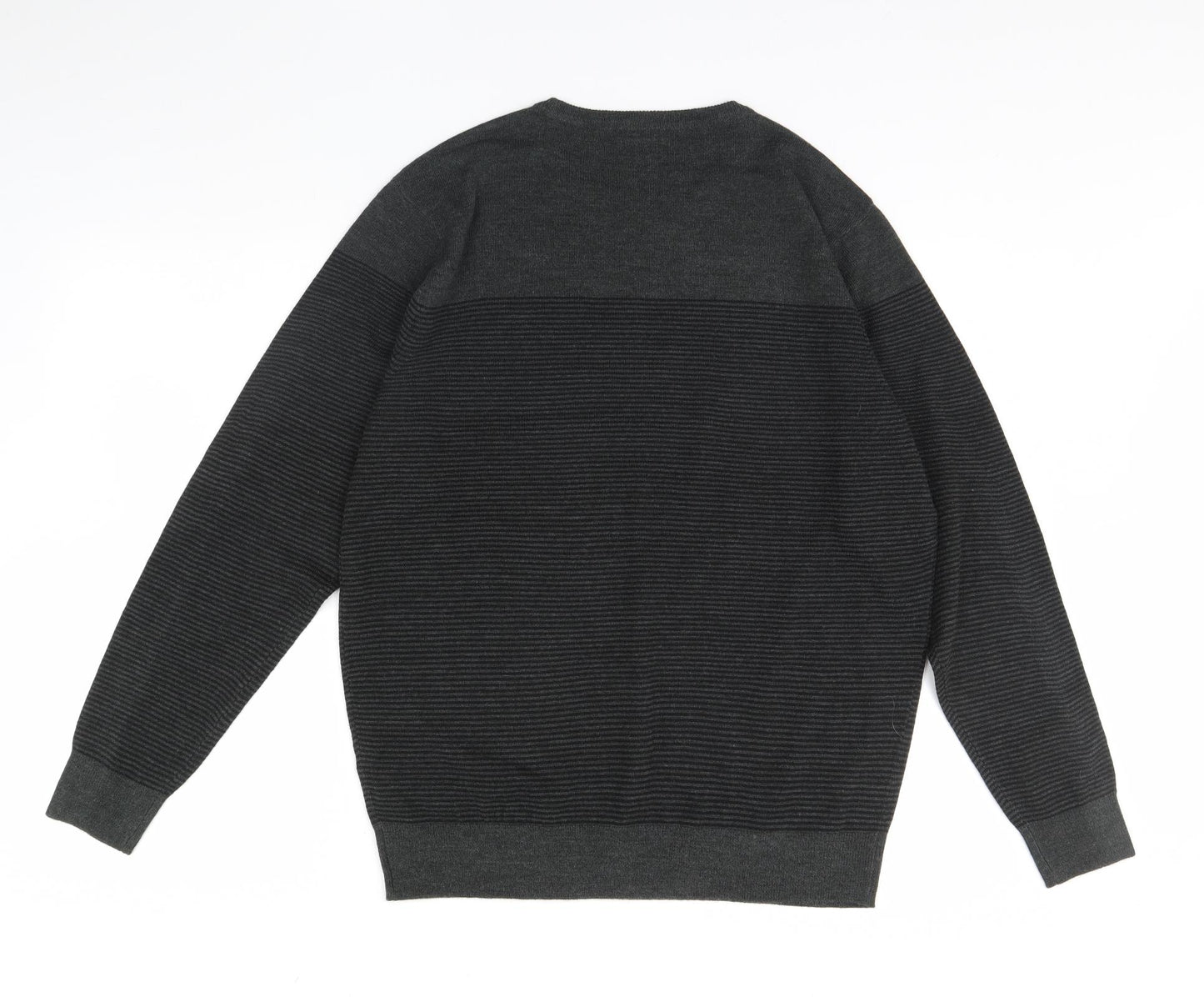 F&F Mens Black   Pullover Jumper Size L