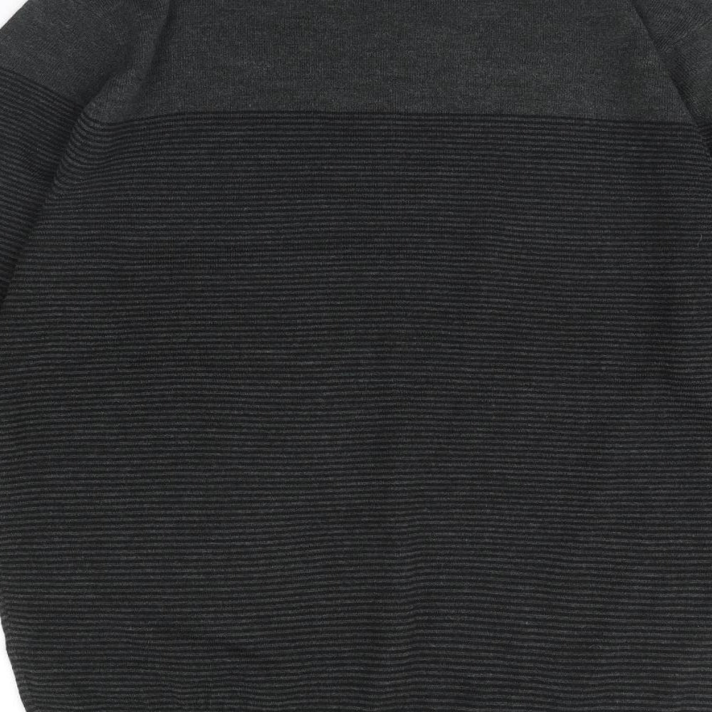 F&F Mens Black   Pullover Jumper Size L