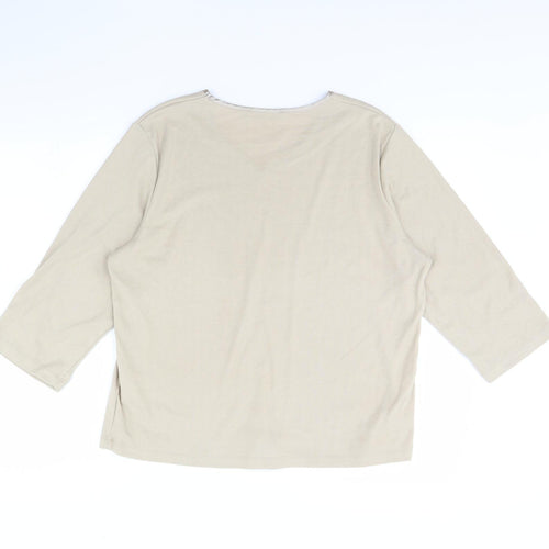 Poppy  Womens Beige   Basic Blouse Size 20