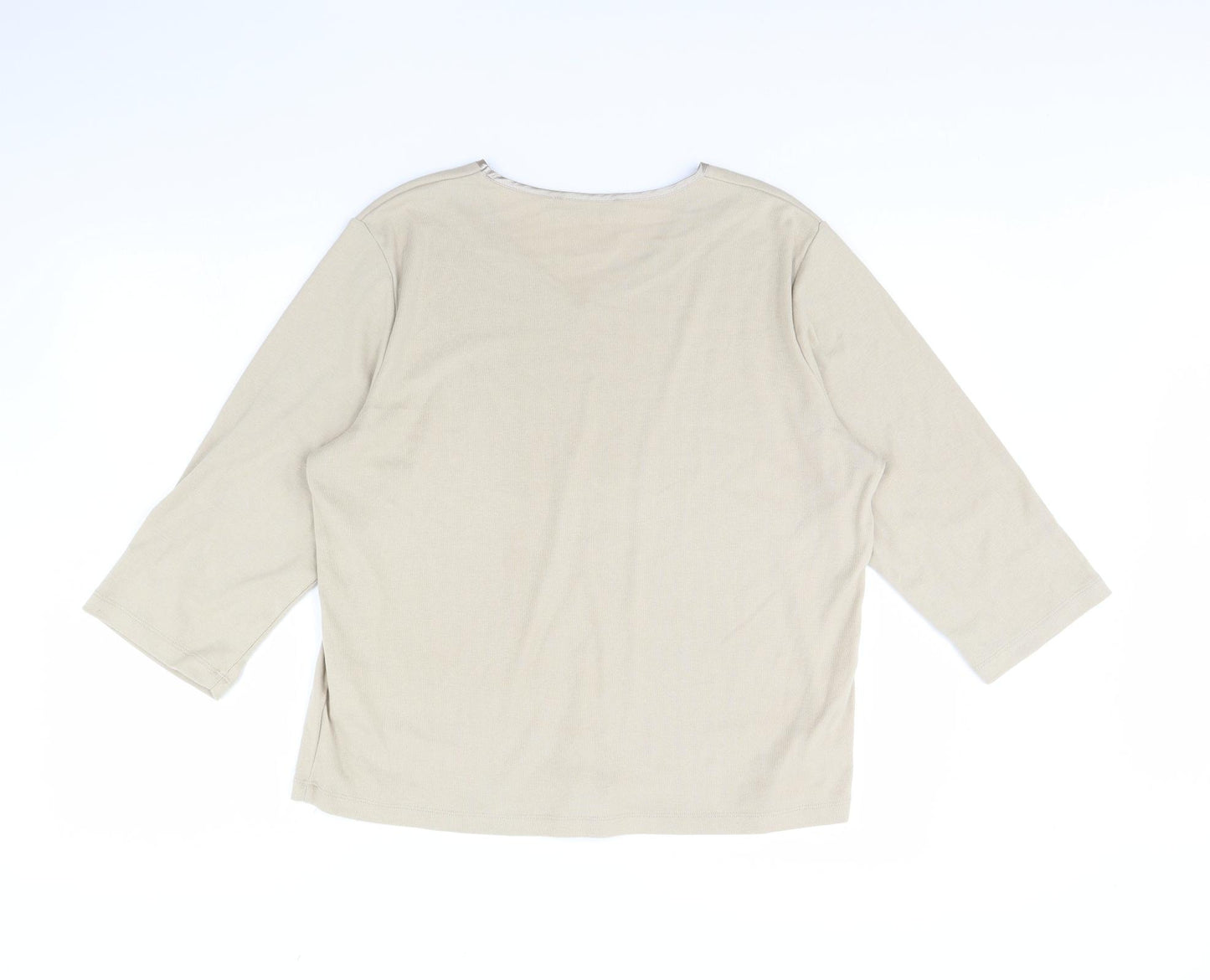 Poppy  Womens Beige   Basic Blouse Size 20