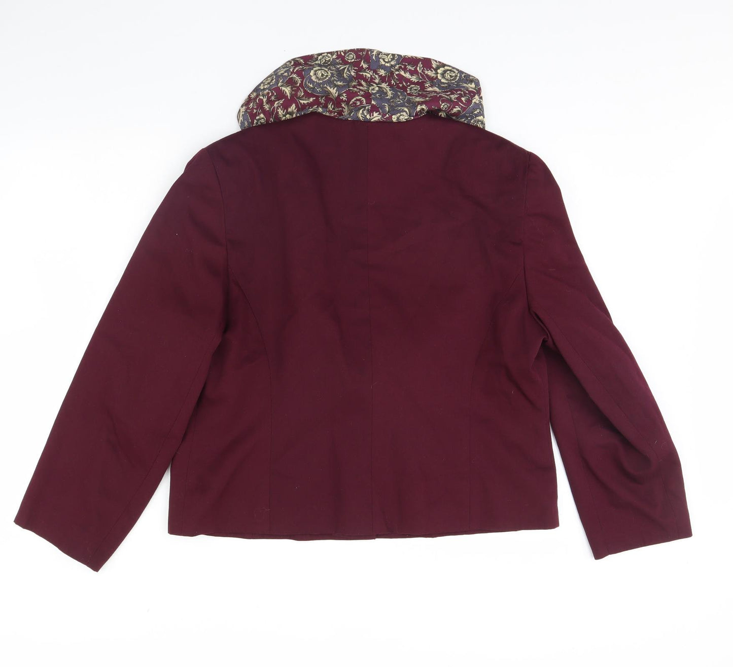 Preworn Womens Purple   Jacket  Size 18  - Shoulder Pads
