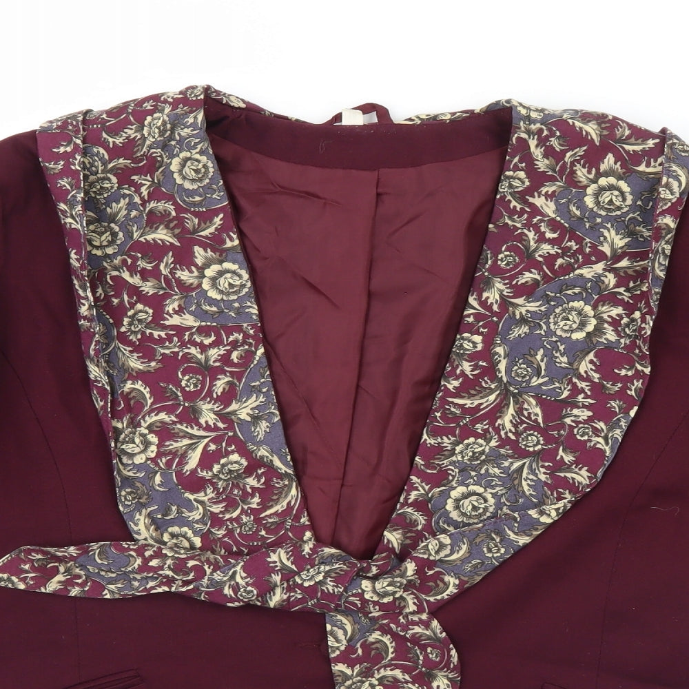 Preworn Womens Purple   Jacket  Size 18  - Shoulder Pads