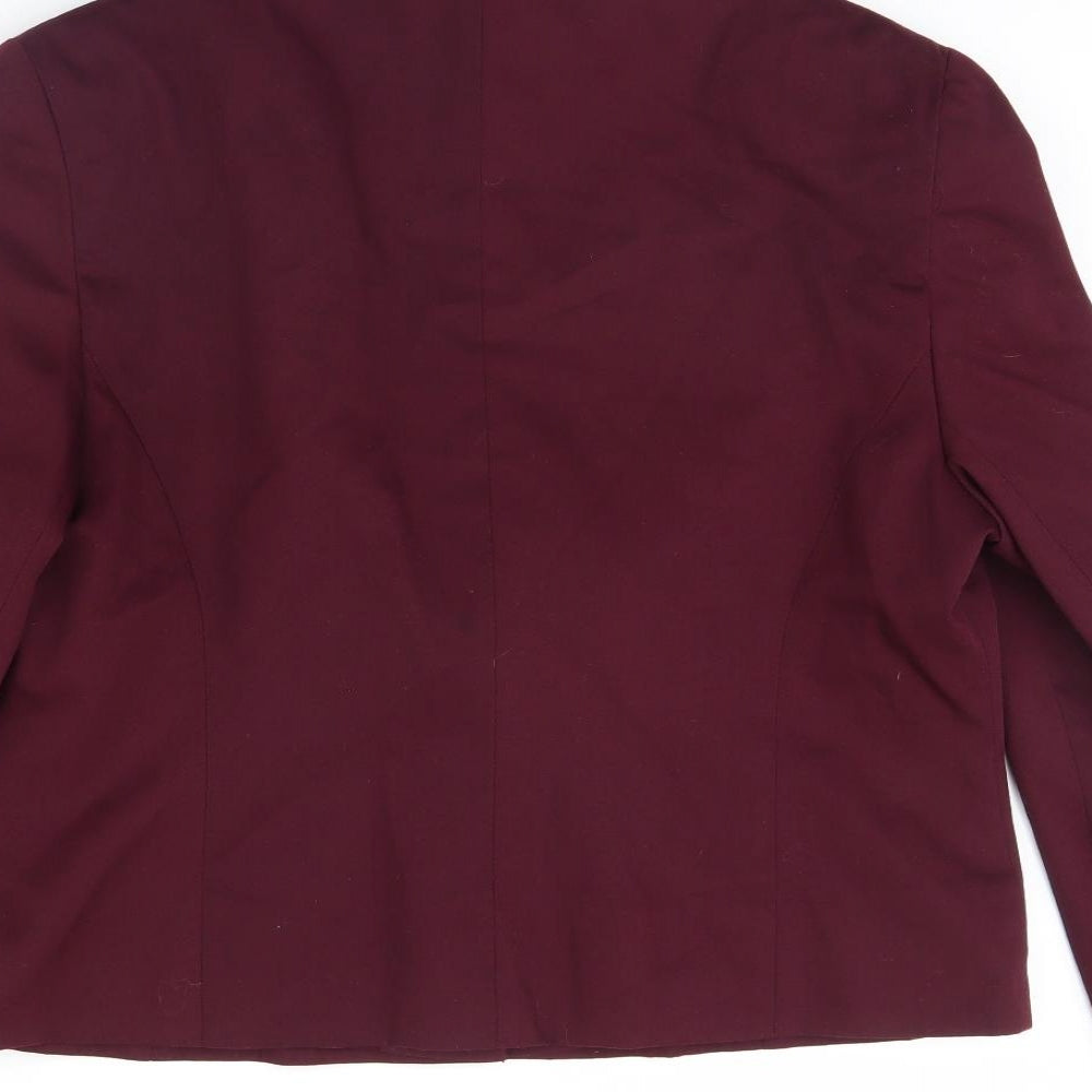 Preworn Womens Purple   Jacket  Size 18  - Shoulder Pads
