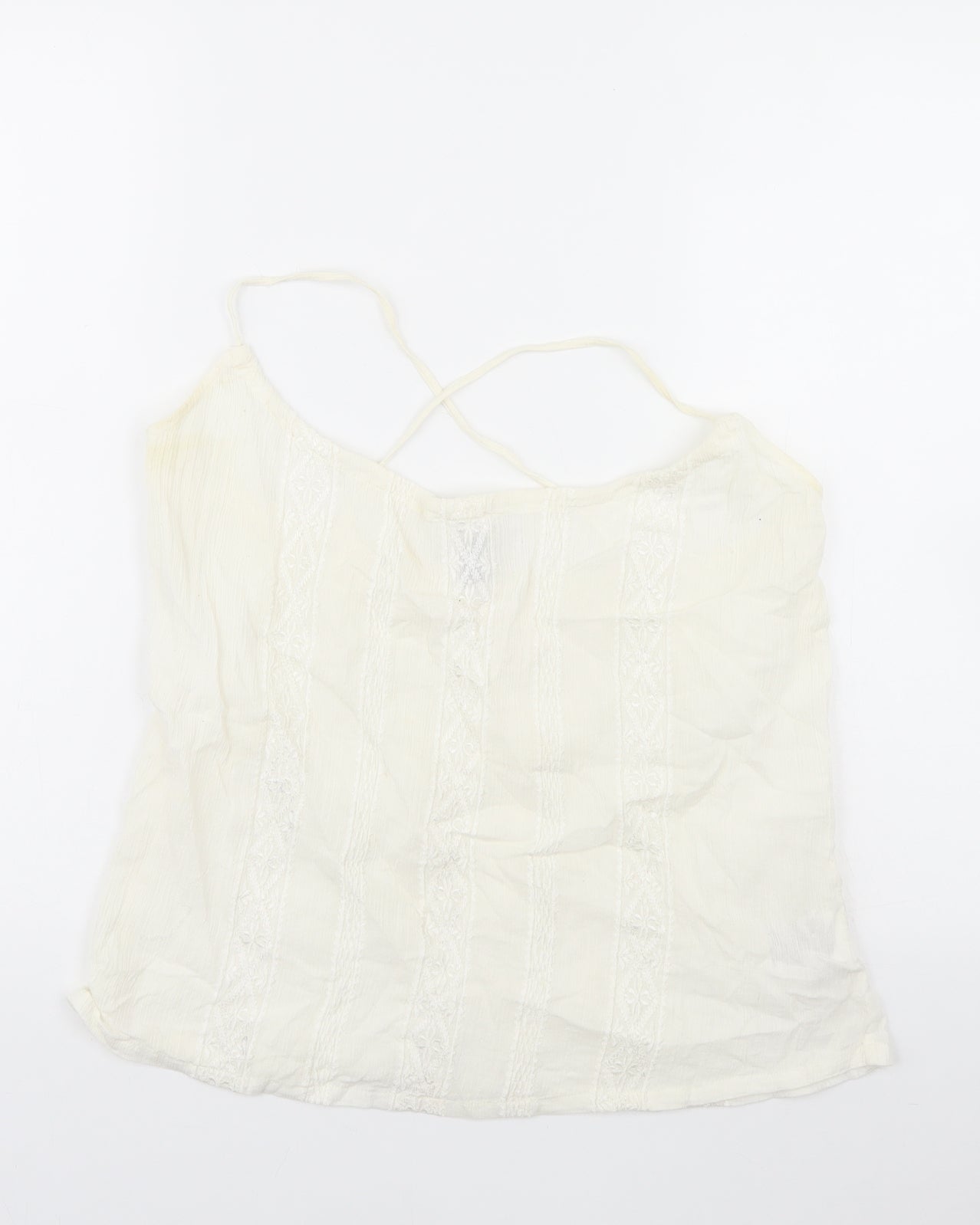 H&M Womens White   Basic Tank Size 12