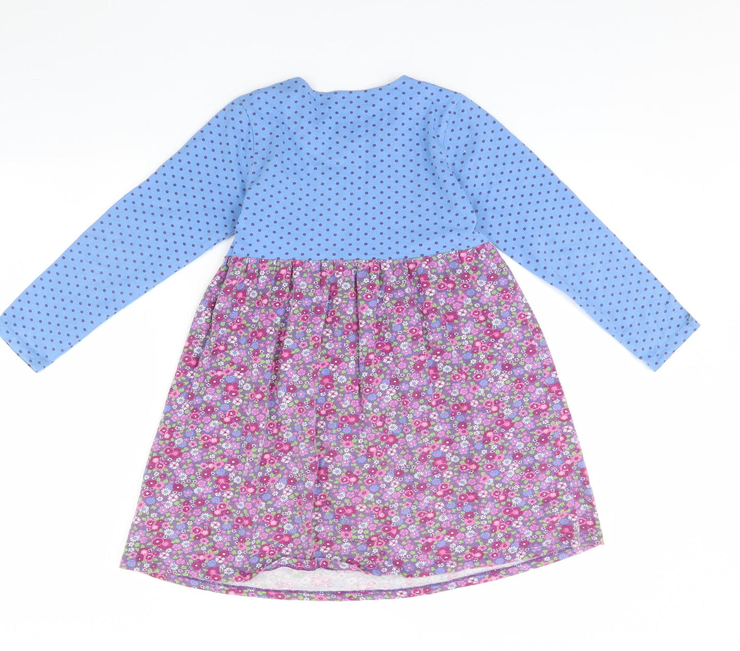 Kite Girls Blue Polka Dot  Fit & Flare  Size 8 Years