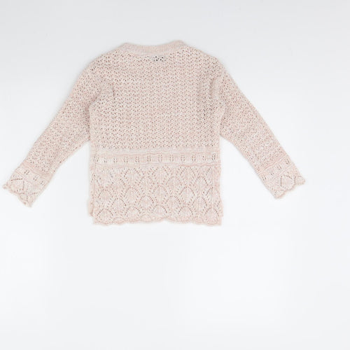 NEXT Girls Pink   Pullover Jumper Size 4 Years