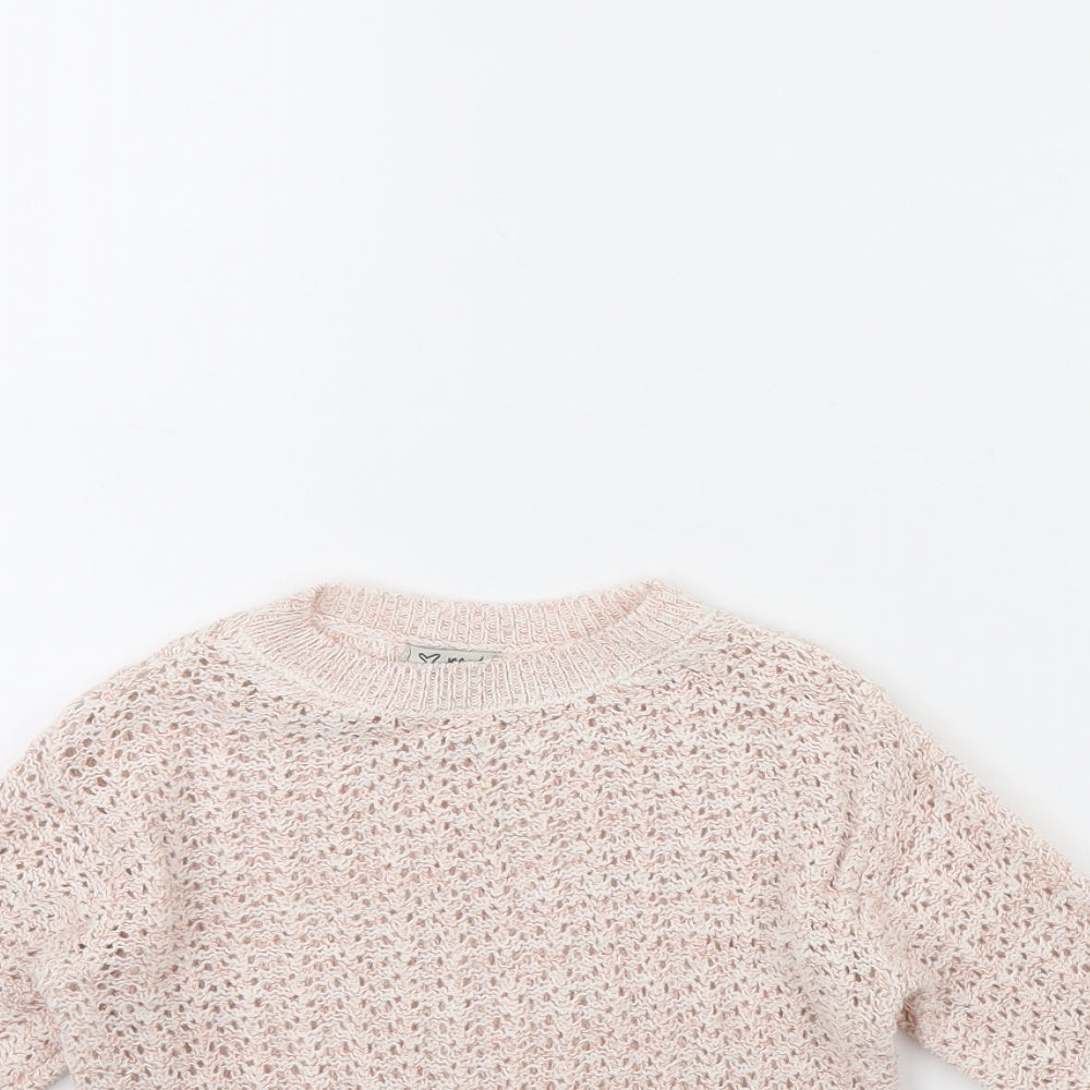 NEXT Girls Pink   Pullover Jumper Size 4 Years