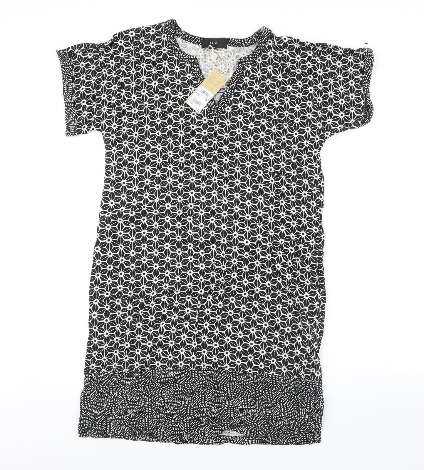 NEXT Womens Black Floral  Shift  Size 12