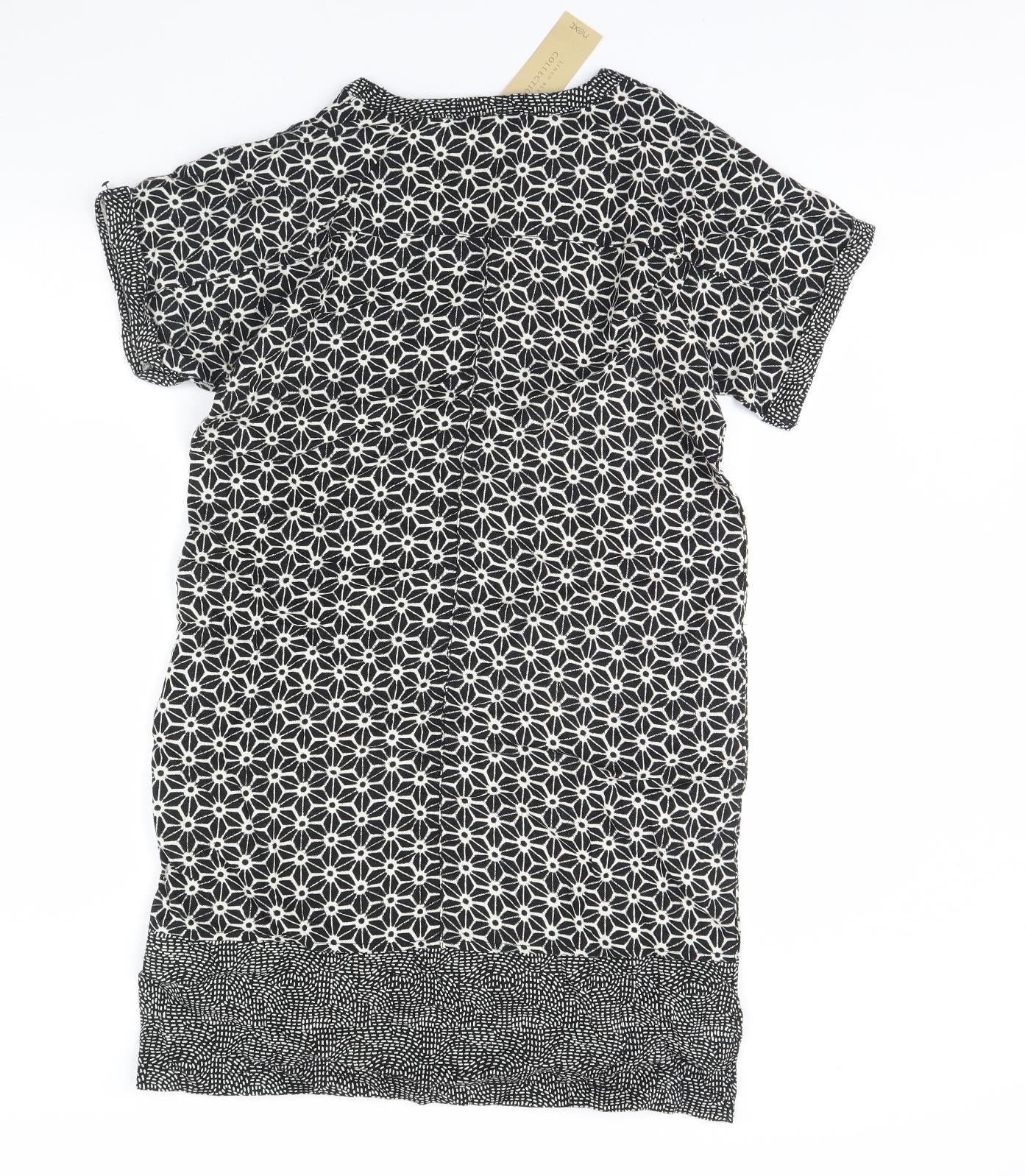 NEXT Womens Black Floral  Shift  Size 12