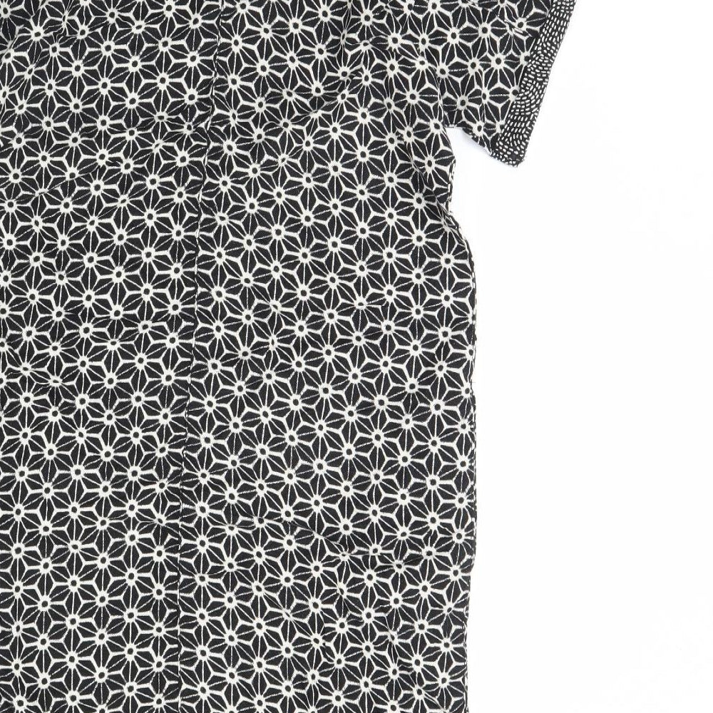 NEXT Womens Black Floral  Shift  Size 12