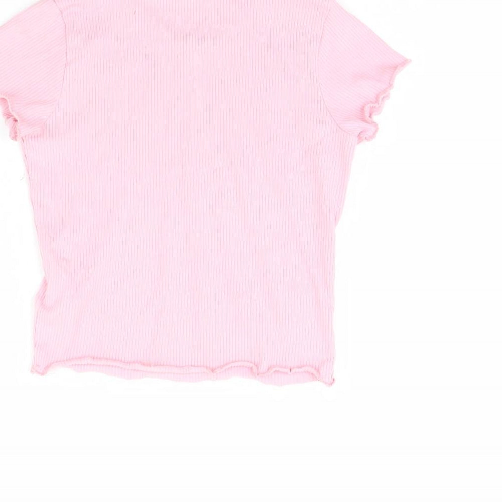 Primark Girls Pink   Basic T-Shirt Size 11 Years