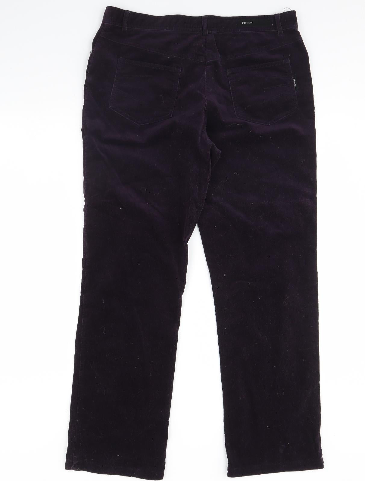 Punt Roma Womens Purple   Trousers  Size 16 L30 in