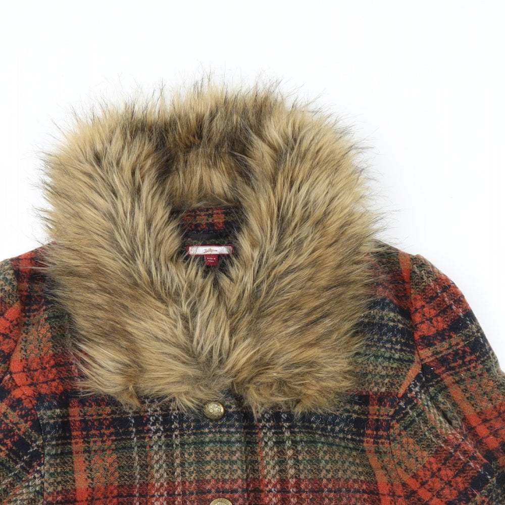 Joe Browns Womens Multicoloured Check  Jacket Coat Size 22