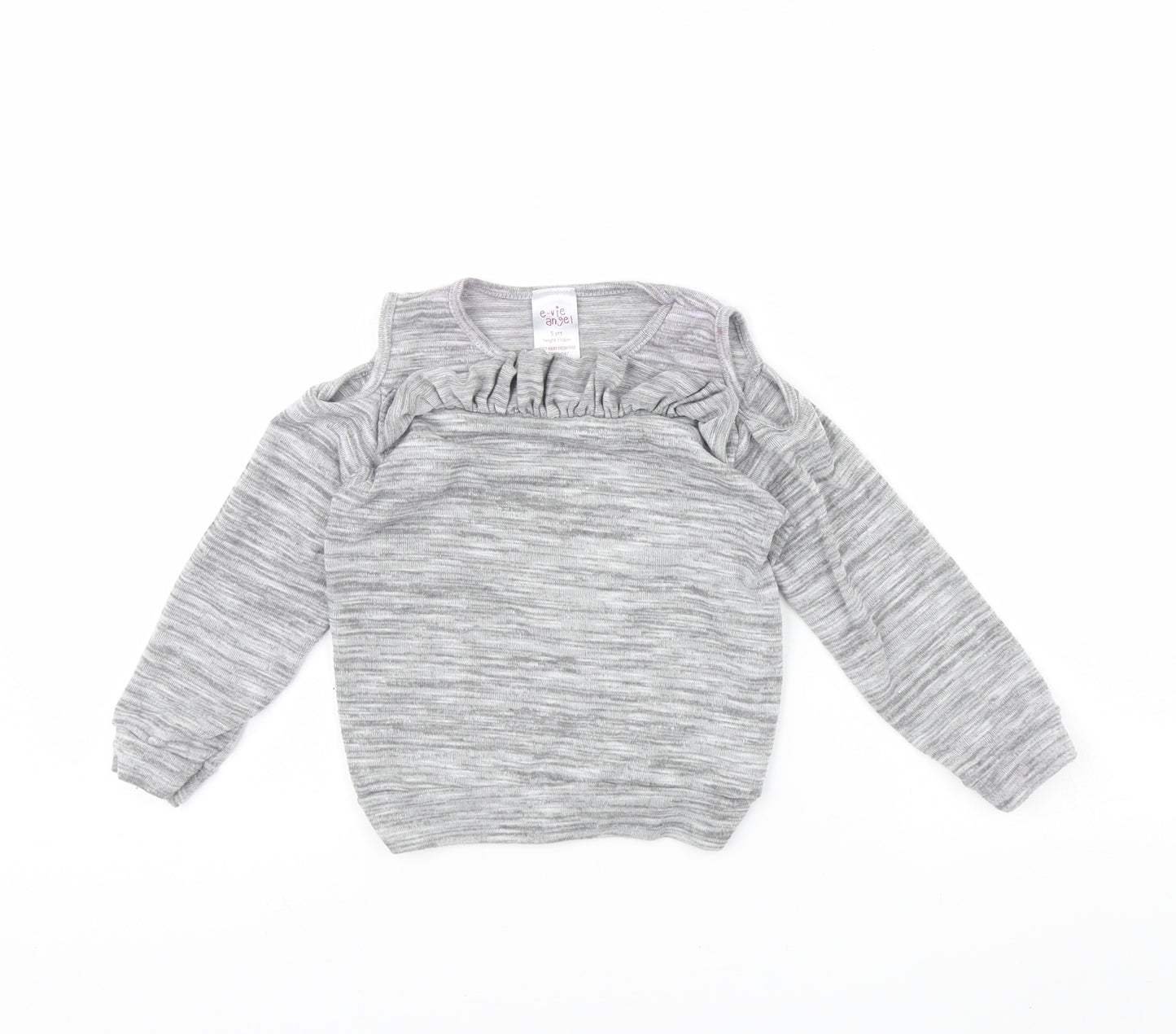 Evie Girls Grey   Basic Blouse Size 5 Years