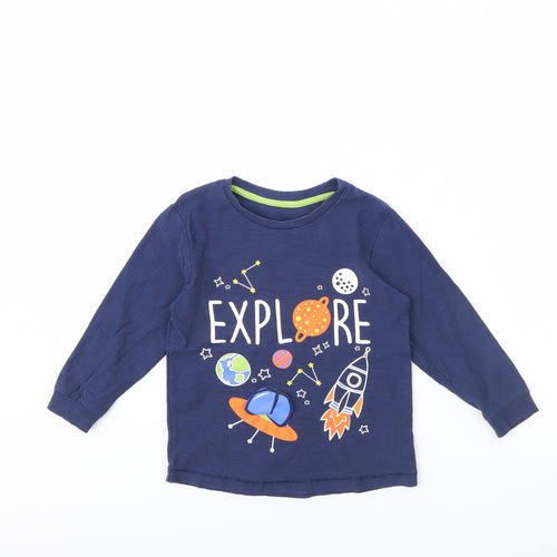 Preworn Boys Blue   Basic T-Shirt Size 4 Years