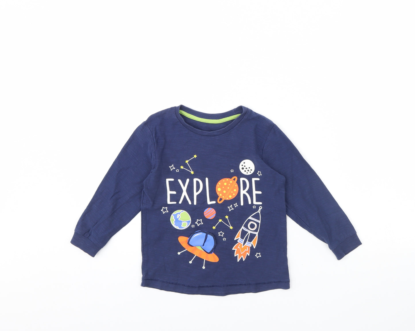 Preworn Boys Blue   Basic T-Shirt Size 4 Years