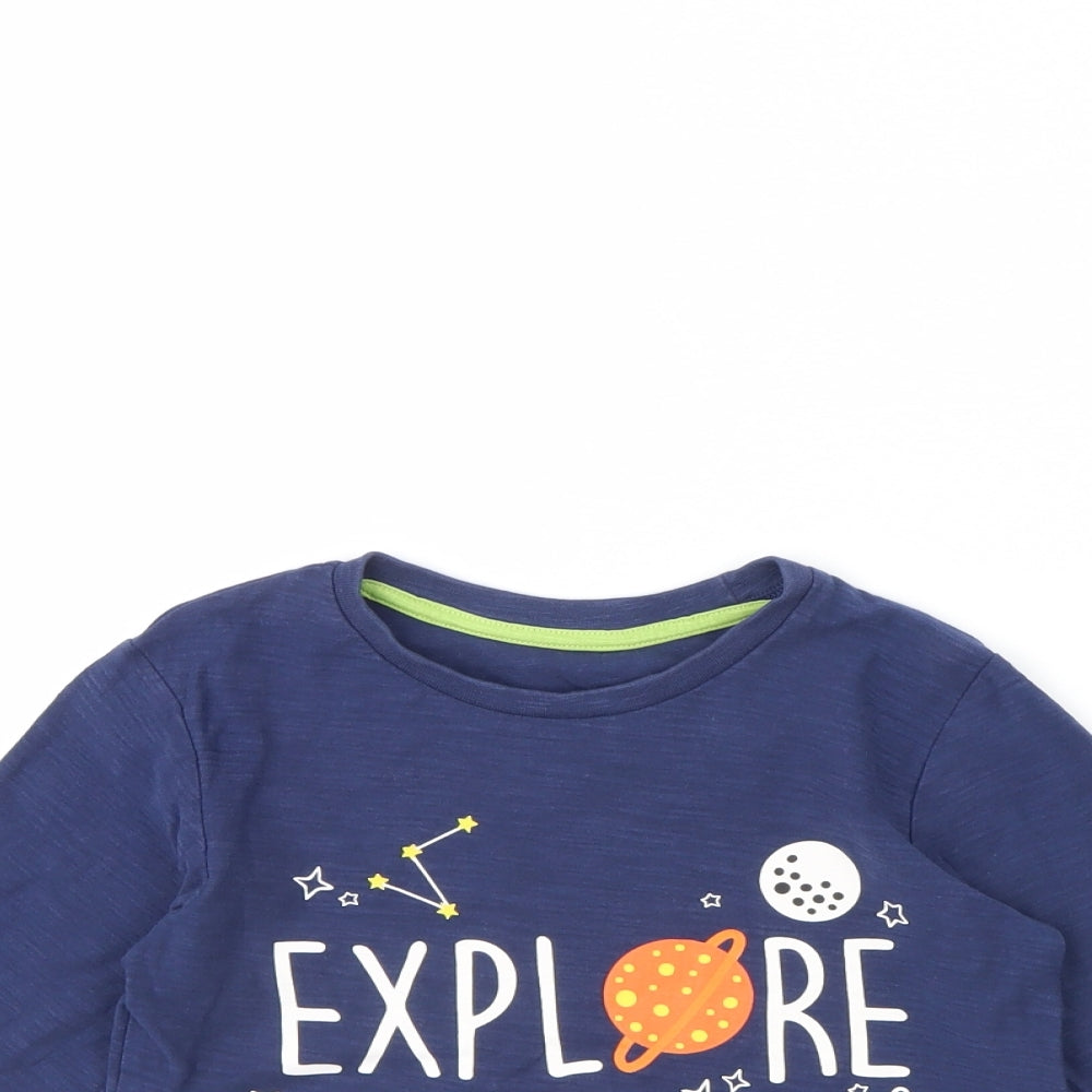 Preworn Boys Blue   Basic T-Shirt Size 4 Years