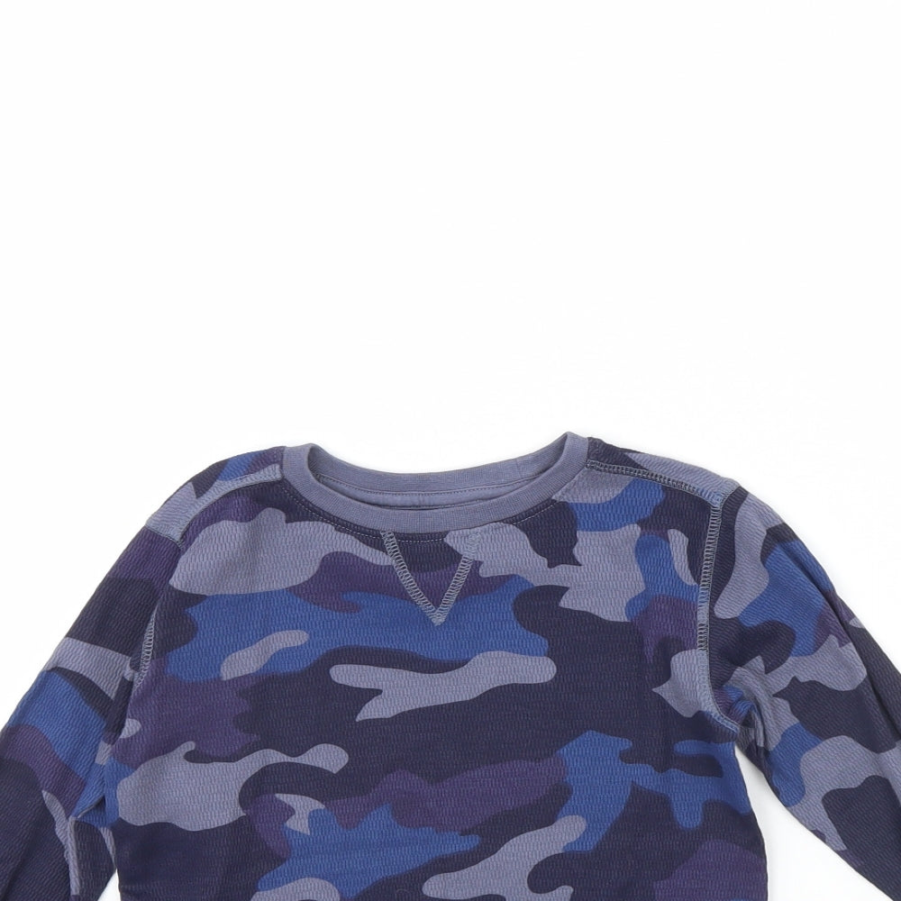 NEXT Boys Blue Camouflage  Basic T-Shirt Size 3 Years
