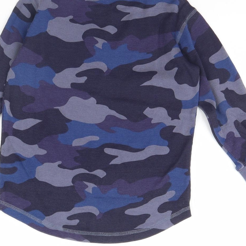 NEXT Boys Blue Camouflage  Basic T-Shirt Size 3 Years