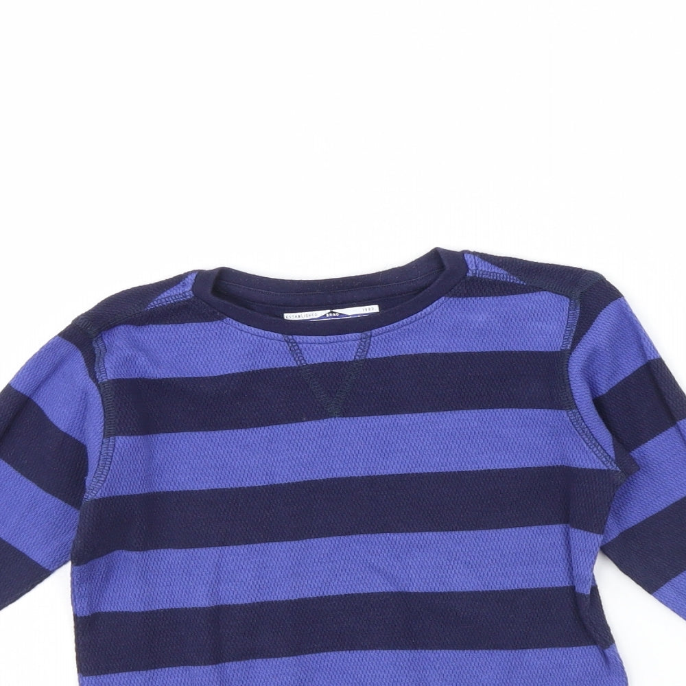 NEXT Boys Blue Striped  Basic T-Shirt Size 3 Years