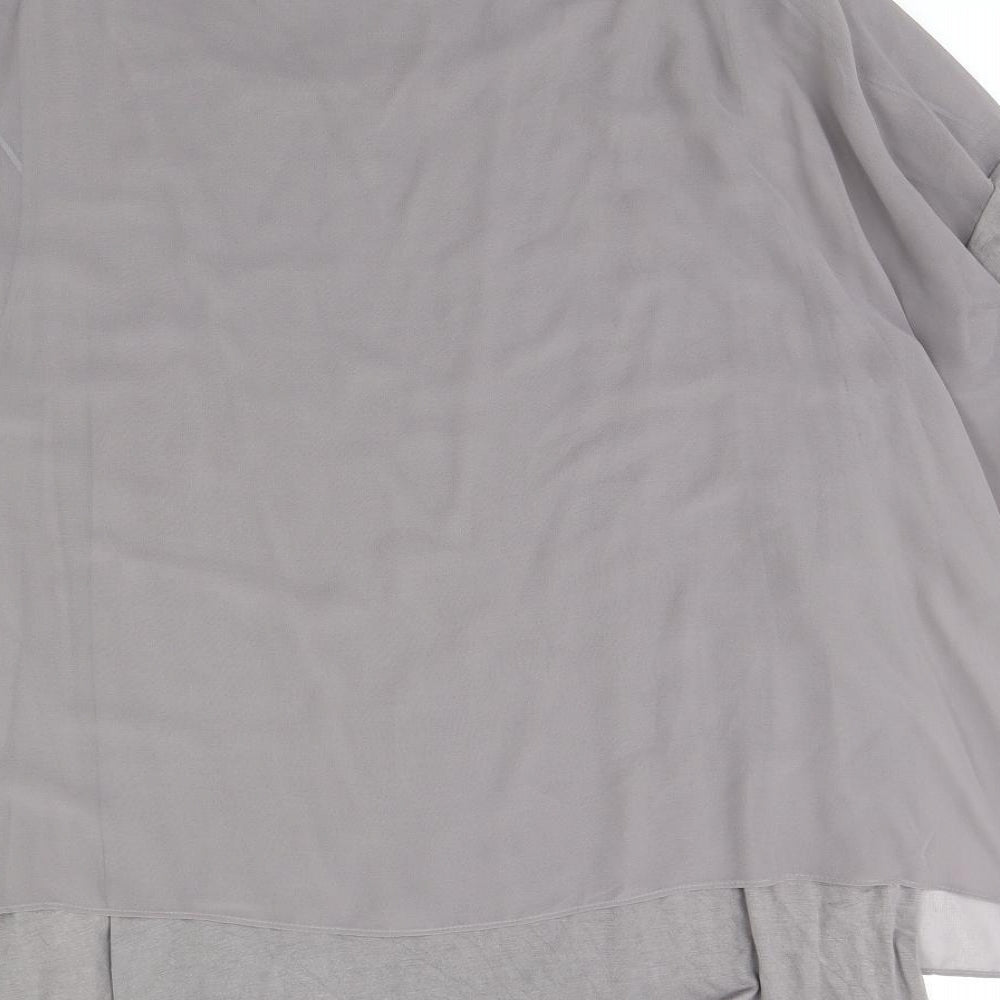 Wallis Womens Grey   Basic Blouse Size L
