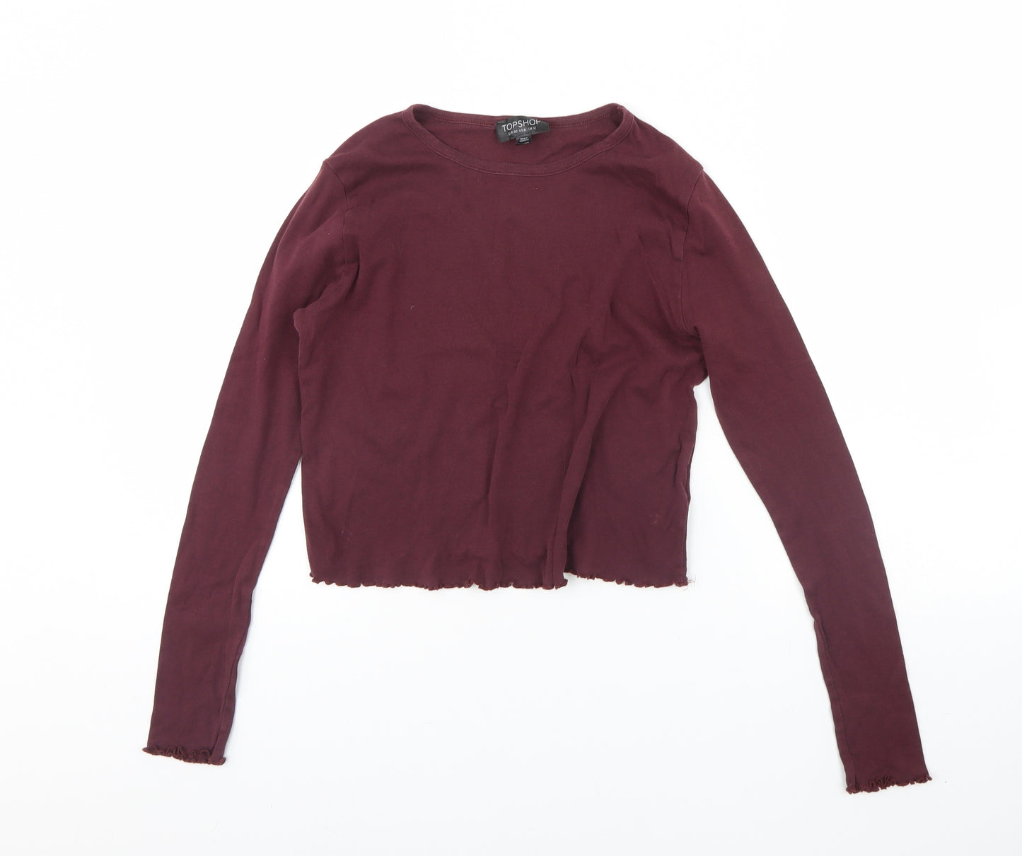 Topshop Womens Purple   Basic Blouse Size 12