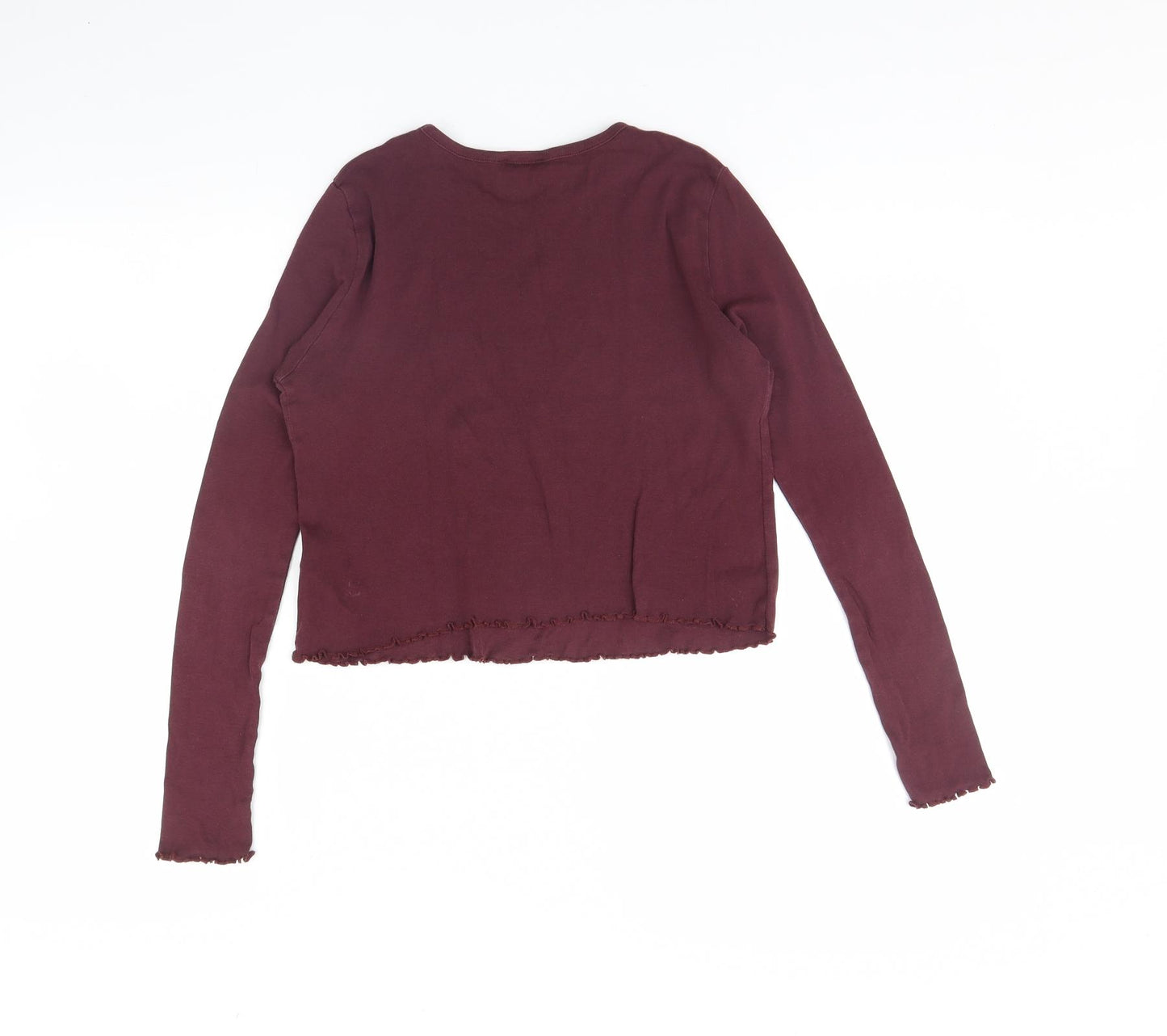 Topshop Womens Purple   Basic Blouse Size 12