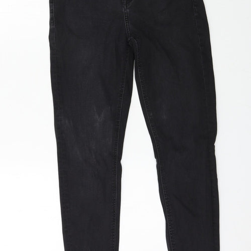 Preworn Womens Black  Denim Skinny Jeans Size 28 in L28 in