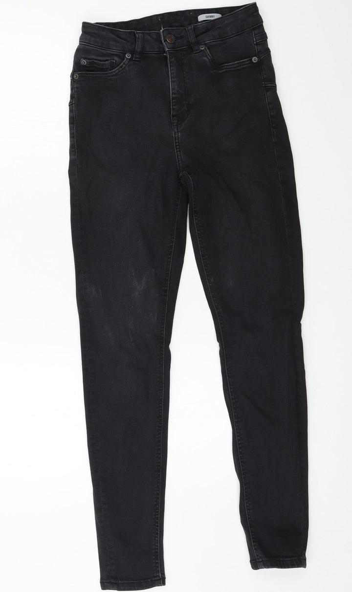 Preworn Womens Black Denim Skinny Jeans Size 28 in L28 in