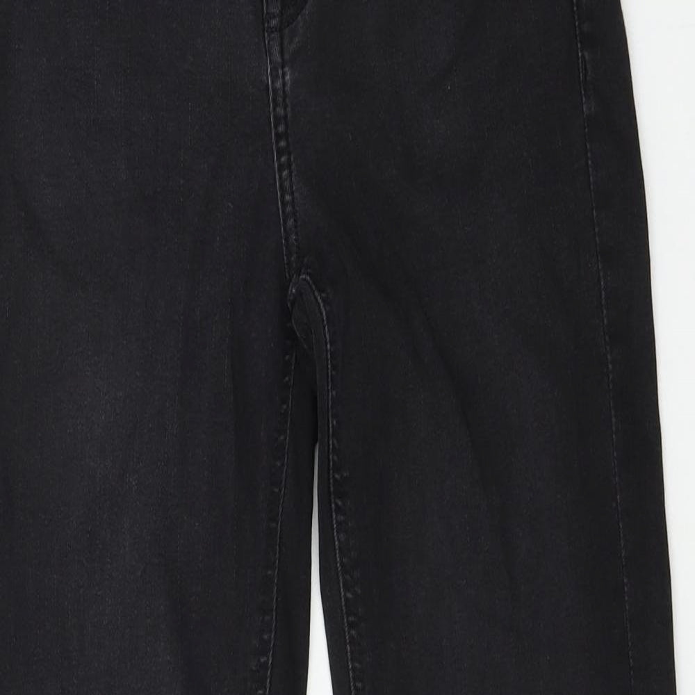 Preworn Womens Black  Denim Skinny Jeans Size 28 in L28 in